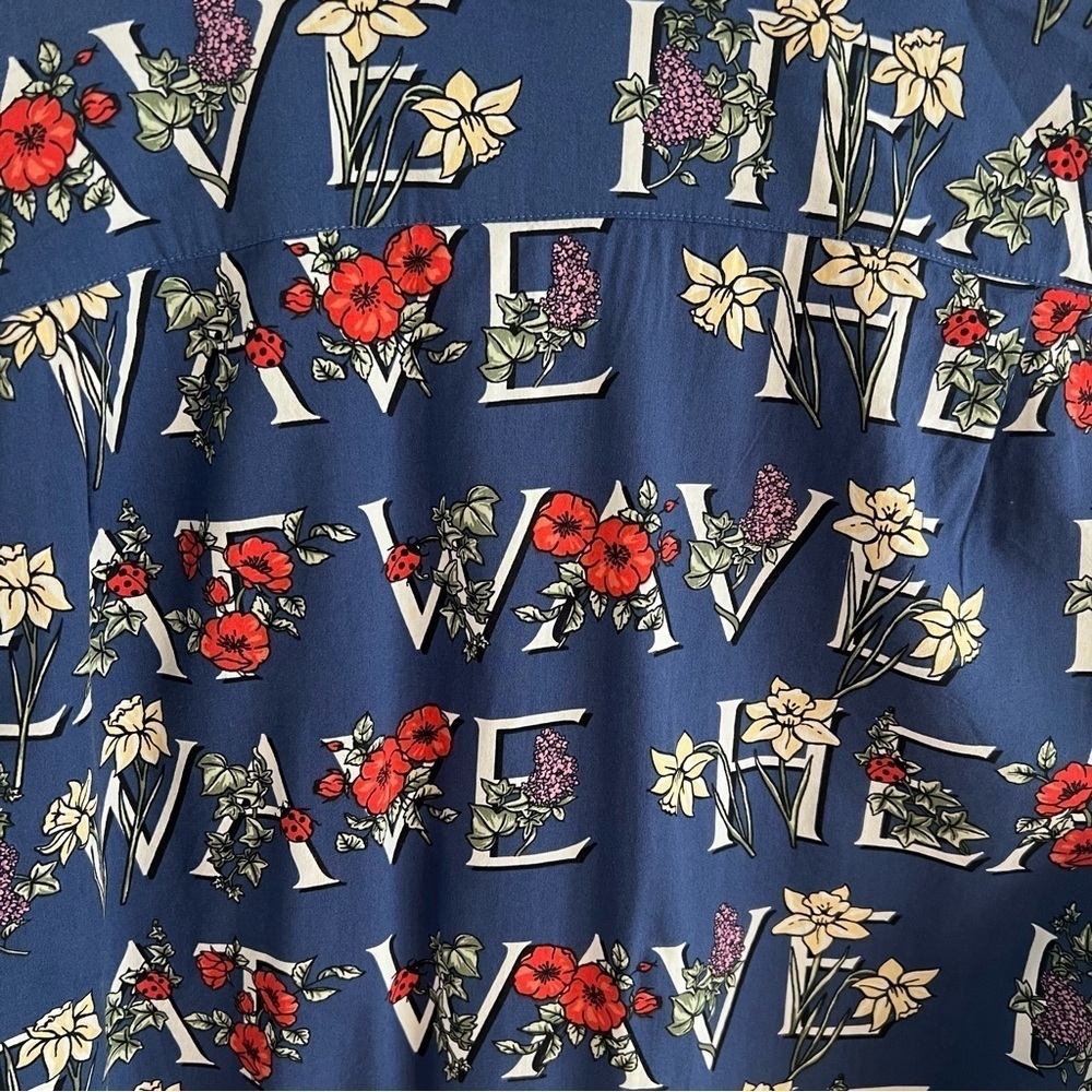 J.Crew Men's Medium Heatwave Summer Floral Short Sleeve Button Up​​​​​ - Picture 5 of 8
